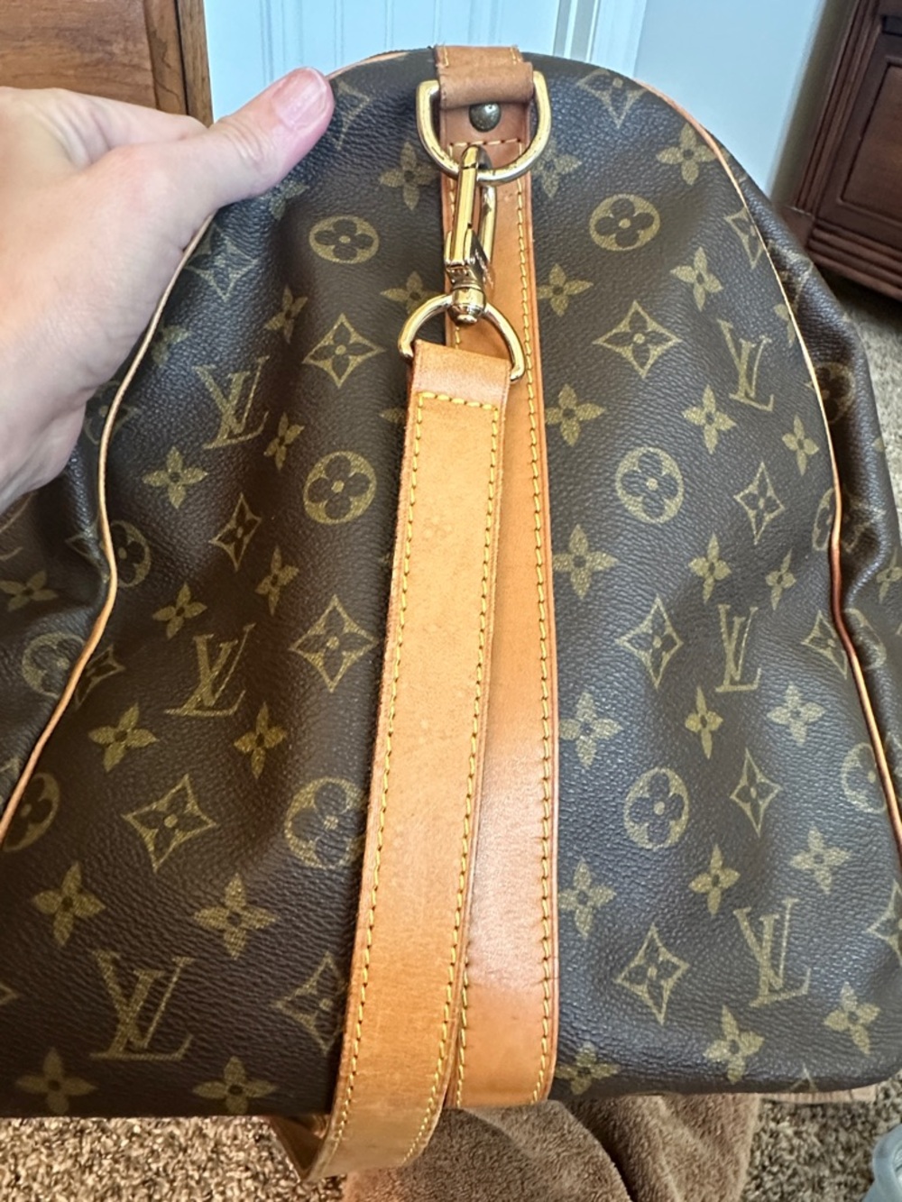Louis Vuitton Monogram Canvas Keepall  Bandouliere 55 - Picture 14 of 15